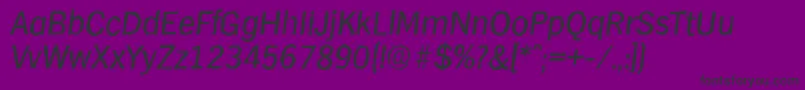 HamburgantiqueItalic Font – Black Fonts on Purple Background