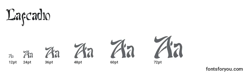 Lafcadio Font Sizes