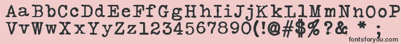 SilkremingtonSbold Font – Black Fonts on Pink Background