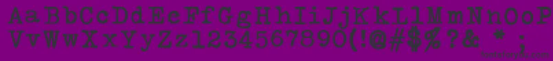 SilkremingtonSbold Font – Black Fonts on Purple Background