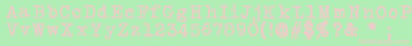 SilkremingtonSbold Font – Pink Fonts on Green Background