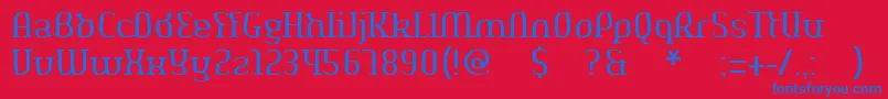 Aeshmadeavaregularoldserif Font – Blue Fonts on Red Background