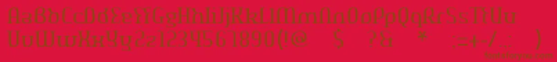 Aeshmadeavaregularoldserif Font – Brown Fonts on Red Background