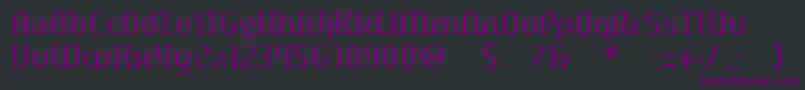 Aeshmadeavaregularoldserif Font – Purple Fonts on Black Background