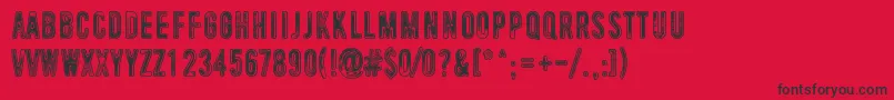 UniversalMind Font – Black Fonts on Red Background