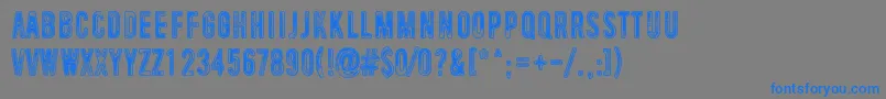 Шрифт UniversalMind – синие шрифты на сером фоне