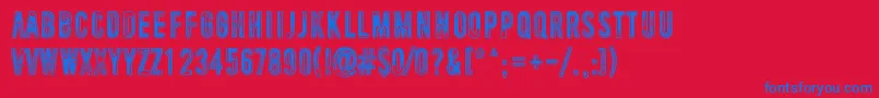 UniversalMind Font – Blue Fonts on Red Background