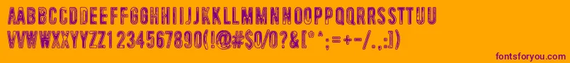 UniversalMind Font – Purple Fonts on Orange Background