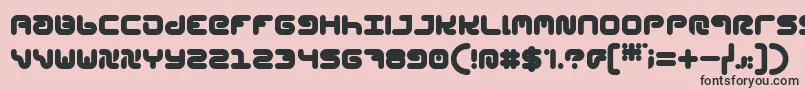 StylPlain Font – Black Fonts on Pink Background
