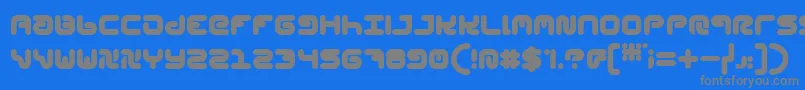 StylPlain-fontti – harmaat kirjasimet sinisellä taustalla