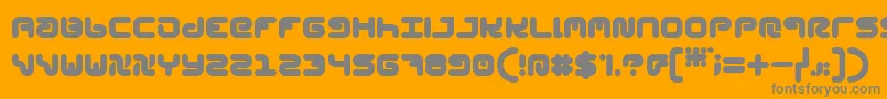 StylPlain Font – Gray Fonts on Orange Background