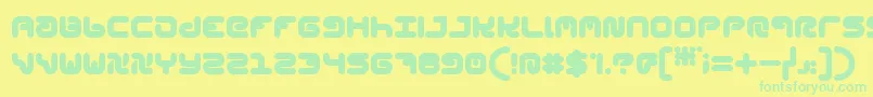 StylPlain Font – Green Fonts on Yellow Background