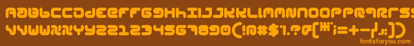 StylPlain Font – Orange Fonts on Brown Background