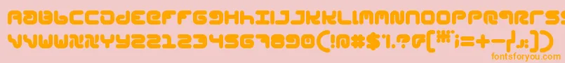 StylPlain Font – Orange Fonts on Pink Background