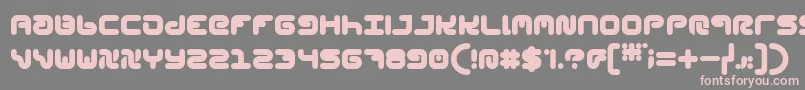 Шрифт StylPlain – розовые шрифты на сером фоне