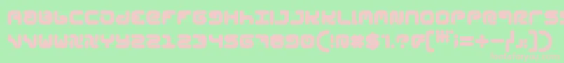 StylPlain-Schriftart – Rosa Schriften auf grünem Hintergrund