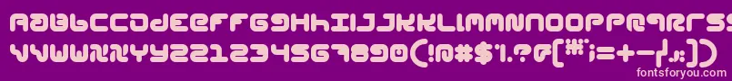 StylPlain Font – Pink Fonts on Purple Background