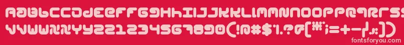 Шрифт StylPlain – розовые шрифты на красном фоне