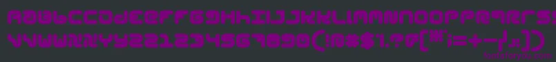 Шрифт StylPlain – фиолетовые шрифты на чёрном фоне