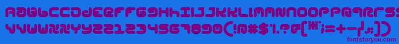 StylPlain Font – Purple Fonts on Blue Background