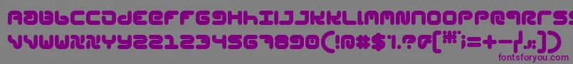 StylPlain-fontti – violetit fontit harmaalla taustalla