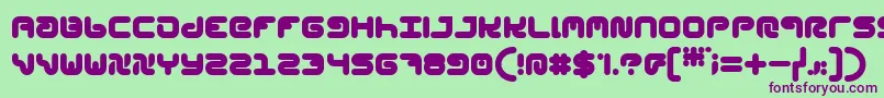 StylPlain Font – Purple Fonts on Green Background