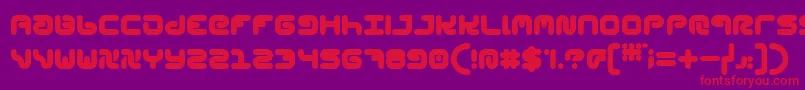 StylPlain Font – Red Fonts on Purple Background