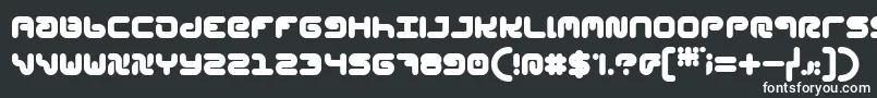 Шрифт StylPlain – белые шрифты на чёрном фоне