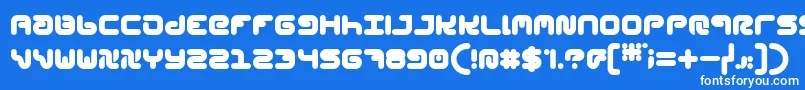 StylPlain-fontti – valkoiset fontit sinisellä taustalla
