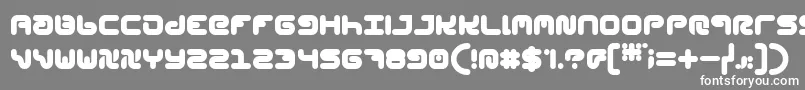 Шрифт StylPlain – белые шрифты на сером фоне