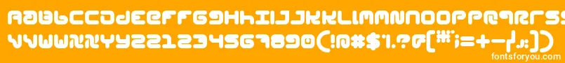 StylPlain Font – White Fonts on Orange Background