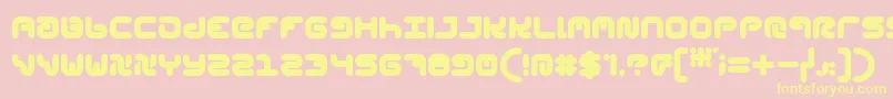 StylPlain-Schriftart – Gelbe Schriften auf rosa Hintergrund