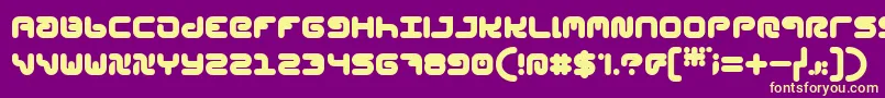 StylPlain Font – Yellow Fonts on Purple Background