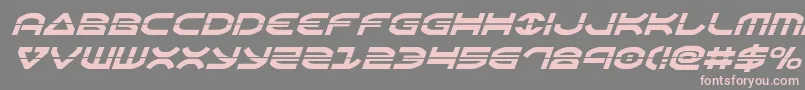 Oberonlaserital Font – Pink Fonts on Gray Background