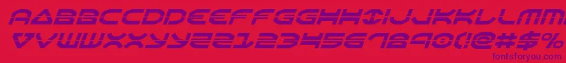 Oberonlaserital Font – Purple Fonts on Red Background