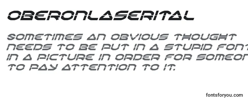 Обзор шрифта Oberonlaserital