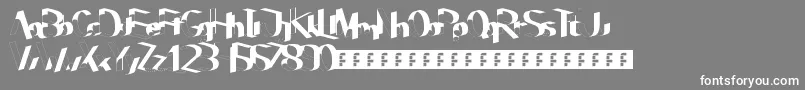 Poser Font – White Fonts on Gray Background