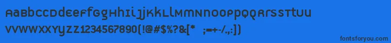 PfpremierDisplay Font – Black Fonts on Blue Background