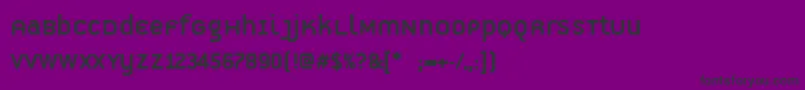 Шрифт PfpremierDisplay – чёрные шрифты на фиолетовом фоне