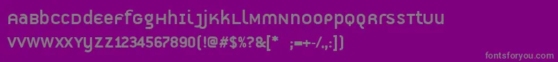 PfpremierDisplay Font – Gray Fonts on Purple Background