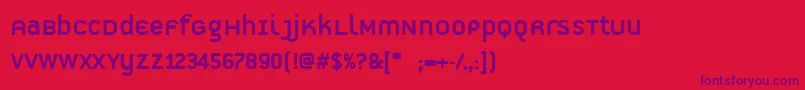 PfpremierDisplay Font – Purple Fonts on Red Background