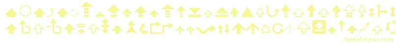 Шрифт Arrow7 – жёлтые шрифты