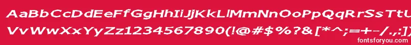 Chizzwo Font – White Fonts on Red Background