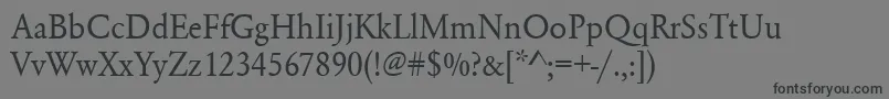 Urwgaramondtnar Font – Black Fonts on Gray Background