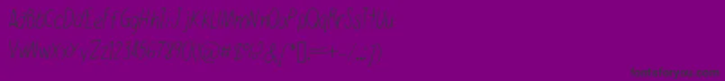 Walkonfire Font – Black Fonts on Purple Background