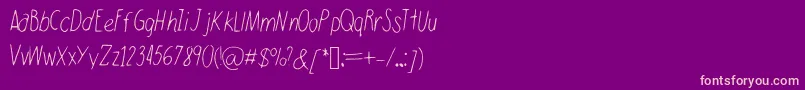 Шрифт Walkonfire – розовые шрифты на фиолетовом фоне