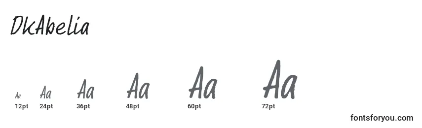 sizes of dkabelia font, dkabelia sizes