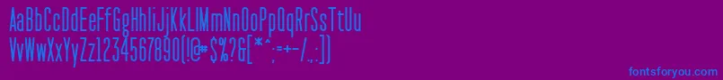 PaktCondensedSemibold Font – Blue Fonts on Purple Background