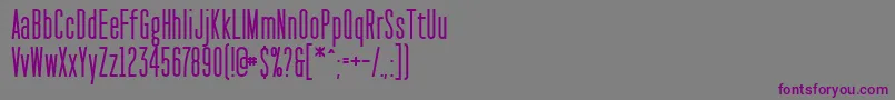 PaktCondensedSemibold Font – Purple Fonts on Gray Background