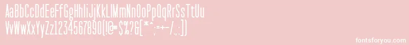 PaktCondensedSemibold Font – White Fonts on Pink Background